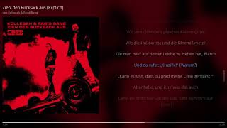 Kollegah &amp; Farid Bang - Zieh&#39; den Rucksack aus | Lyrics
