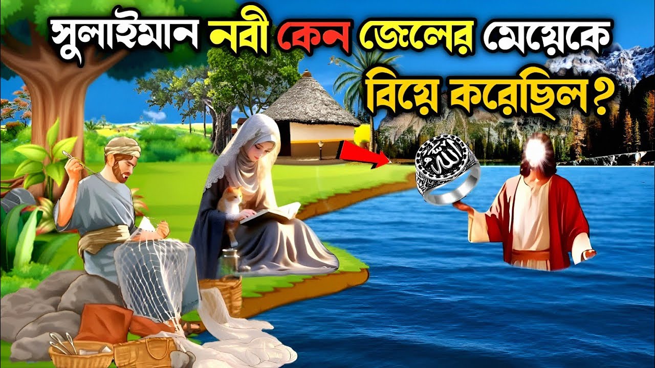 সুলাইমান আঃ এর আংটি ও জেলের মেয়ের সাথে বাসর রাত | ইসলামিক কাহিনী | Islamic Story | ইসলামের বাণী