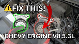 Chevy 5.3L V8 Belt Tensioner Replacement - Squealing Noises? Easy DIY Silverado, Tahoe, Suburban