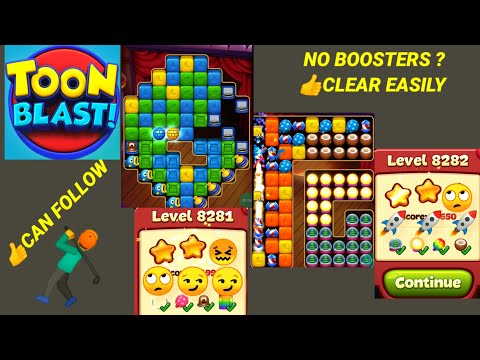 Toon Blast Level 8281 8282 ✨🏃🦖🦖