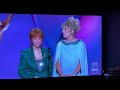 Reba McEntire and Melissa Peterman at the Emmys 2024