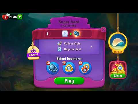 FISHDOM: 🐠🐬🦈 💥💥 Level 10901 Hard Level 10902 10903 Super Hard level 10904 💥💥 No Boosters 💣🧨 💥💥