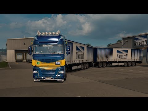 ETS2 DAF XF 105 (Double Road Train!) - Karlskrona (S) - Helsingborg (S)