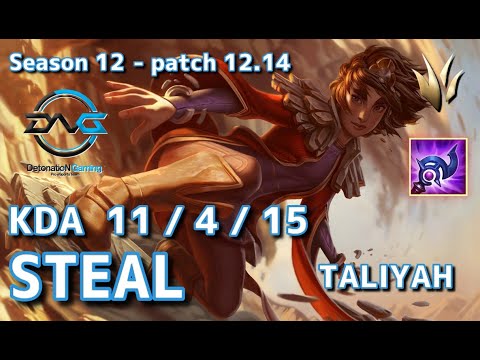 【KRサーバー/GM】DFM Steal タリヤ(Taliyah) VS ヴィエゴ(Viego) JG - Patch12.14 KR Ranked【LoL】