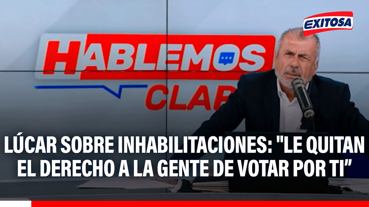 🔴🔵 Nicolás Lúcar sobre inhabilitaciones: "Le quitan el derecho a la gente de votar por ti"