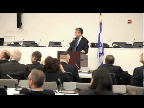 Rabbi Elie Abadie speaking at "The Untold Story of the Middle East" conference