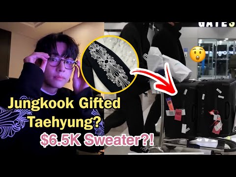 Jungkook Surprises Taehyung With $6,500 Chrome Hearts Sweater?