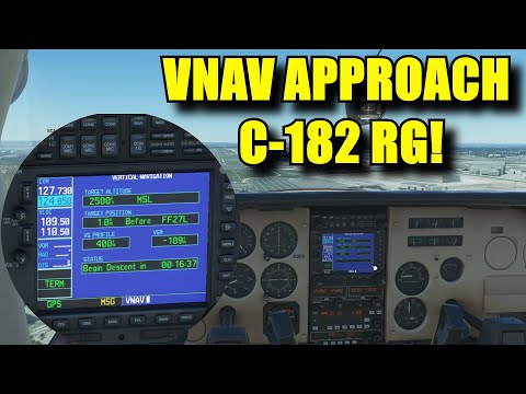 FS2020: VNAV ILS Approach in the C-182 RG?  It is Possible - Back To Basics With MSFS: Part 34