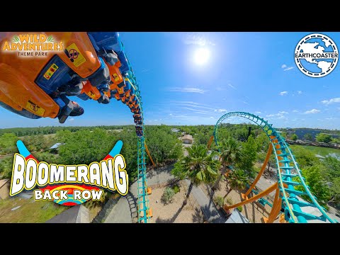 Back row point of view footage of Boomerang
