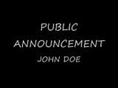 Public Announcement - John Doe