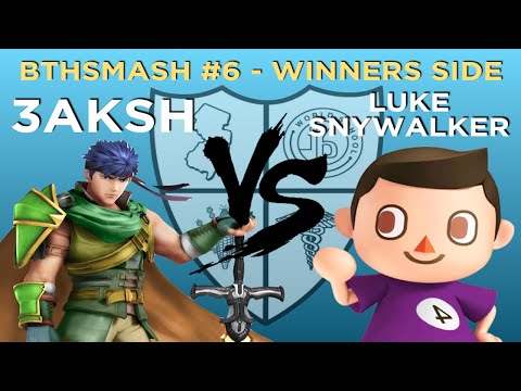 BTHSmash #6 - 3aksh (Ike) vs Luke Snywalker (Villager) - Winners Round 1 - Smash 4