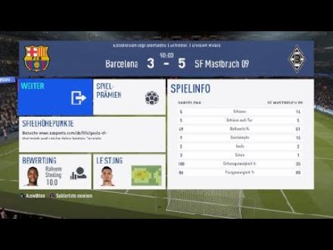 FIFA 19  Division Rivals  20.08.2019  Barcelona - SF Mastbruch 09     3:5