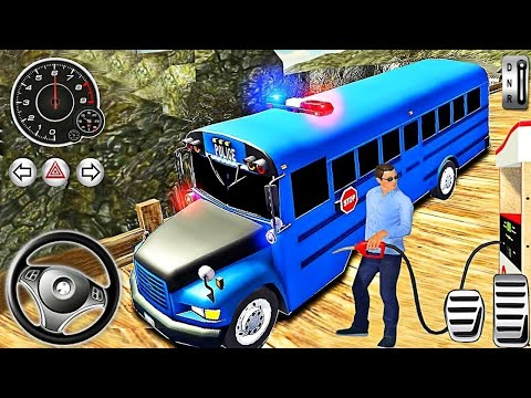 ✅Offroad Police Bus Driving - Hill Dangerous Duty Simulator Games - Best Android Gameplay