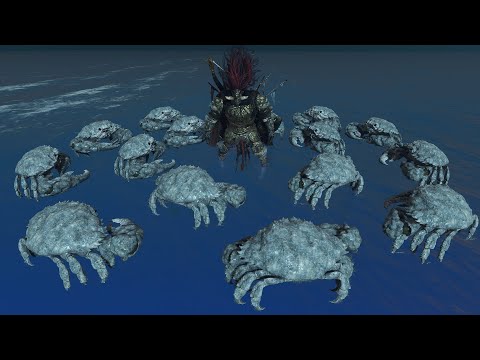 Giant Strongest Ice Crab Army Vs Bosses - Elden Ring