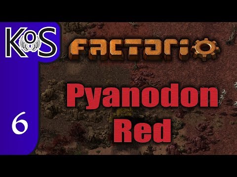 Factorio Pyanodon Red Ep 6: NEVER ENDING CHEMICAL CHAIN - 0.16 - Gameplay, Let's Play