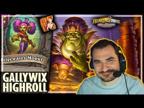 NERFED GALLYWIX STILL HIGHROLLS LIKE CRAZY! - Hearthstone Battlegrounds