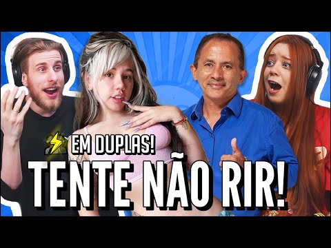 JOVENS REAGEM A DESAFIO SE RIR LEVA CHOQUE EM DUPLAS - TENTE NÃO RIR #108 - A KINE-CHAN NÃO PARA!