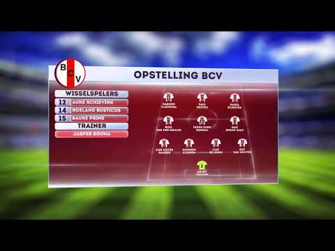 Opstelling BCV tegen SV Marum
