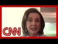 Pelosi reacts to Trump 039 s name appearing