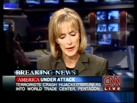 CNN 9/11 LIVE TV Coverage 3:45  P.M - 4:00 P.M