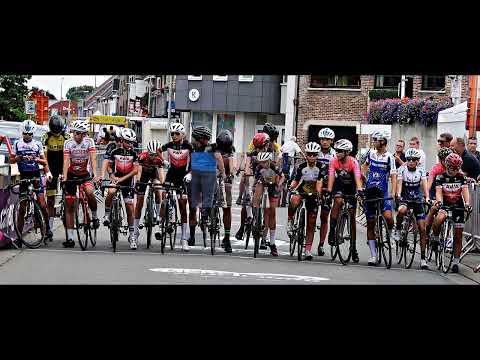 Wegwielrennen U15 Wetteren 03/09/2022 Sterke Matthias Bogaert in de sprint.