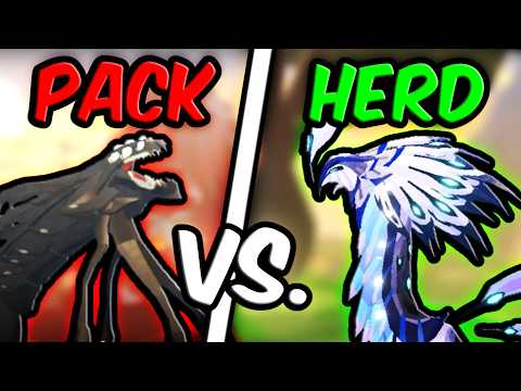 CARNIVORE VS. HERBIVORE WAR in Creatures of Sonaria!