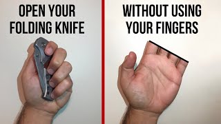 How To Open A Folding Knife With Your POCKET