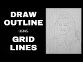 Outline Drawing Using Grid Lines Revathi Pillai Step By Step Tutorial