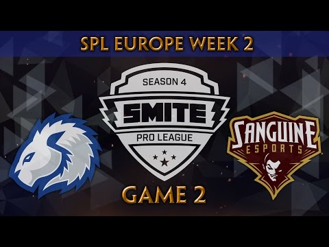SMITE Pro League S4 Spring Split Week 2 (EU) - Lion Guard vs. Sanguine (Game 2)