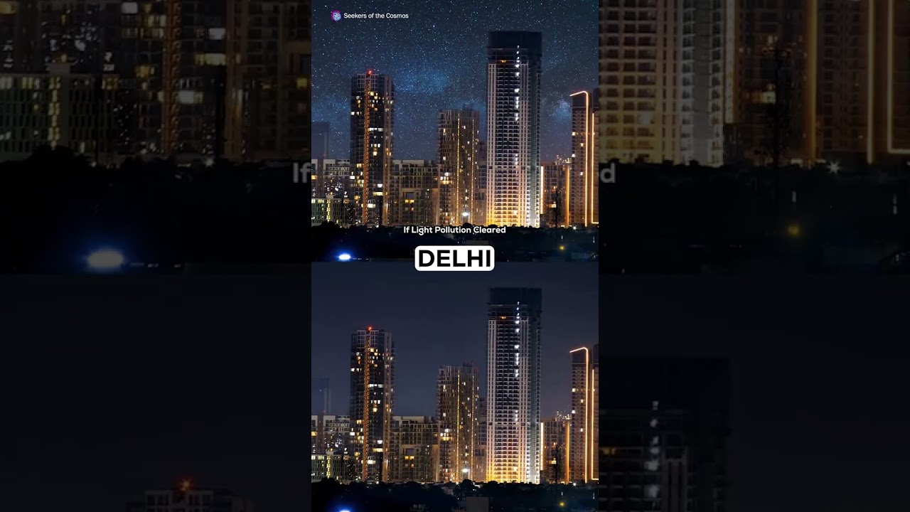 Which country has the most light pollution?