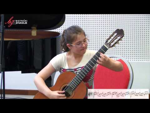 Matteo Carcassi: Etuda op. 60, br. 3 - Klementina Lisak, gitara / Bistrički ZVUKOLIK 2014.