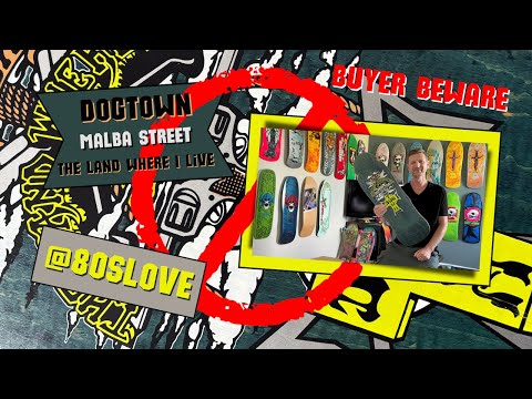 Buyer Beware: 1988 Dogtown MALBA Street 'The Land Where I Live' Skateboard Deck #oldschool #dogtown