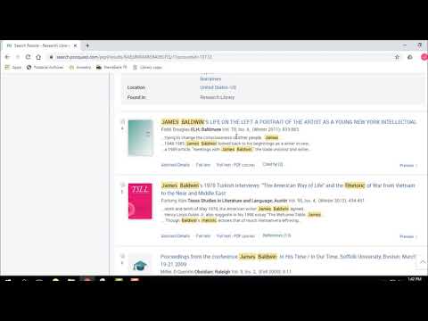 How to Use ProQuest Research Library