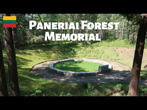 PANERIAI / PONAR Forest Memorial - Tragic Site near Vilnius LITHUANIA