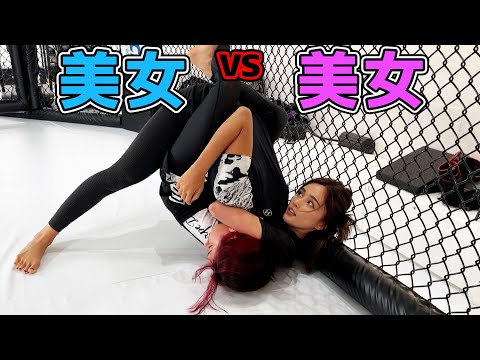 【くるみvsさえ】美女2人の寝技対決の技術力がガチすぎた…。