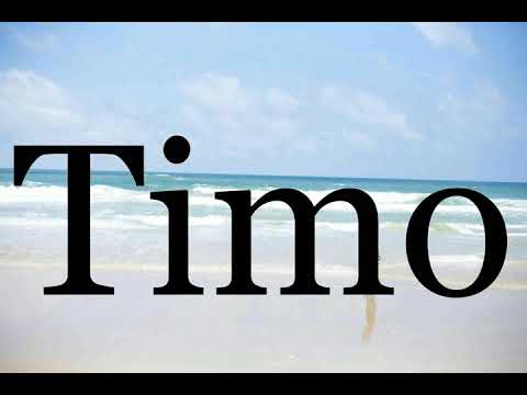 How To Pronounce Timo🌈🌈🌈🌈🌈🌈Pronunciation Of Timo