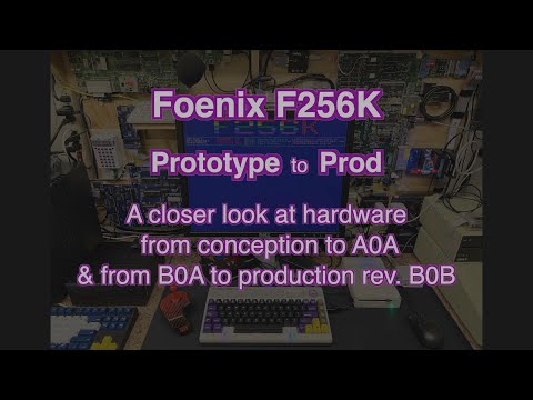 Foenix F256K - "Prototype to Prod": Documenting refinement of a new retro system w/ Commodore roots