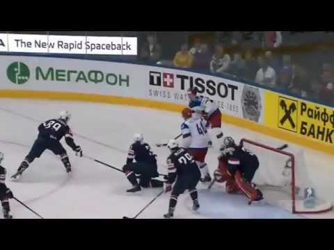 Nikolai Kulemin Goal - IIHF World Hockey Championships - Russia vs. USA 05/12/2014