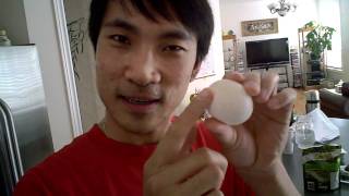 How to blow out a hard boiled egg