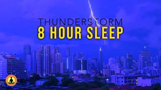 Nighttime Rain & Thunder Ambience for Anxiety & Focus