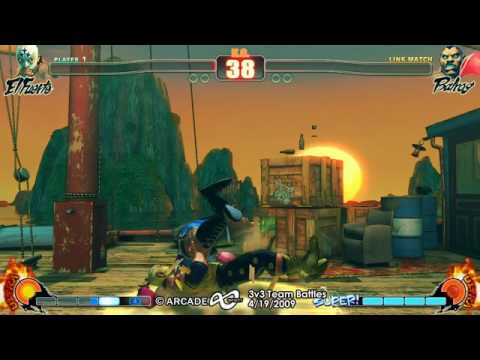 Arcade Infinity SF4 3-on-3 Teams - LB4 Team NoTekken vs Team KimchiBurrito