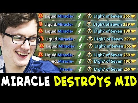 Miracle totally DESTROYING MID Huskar