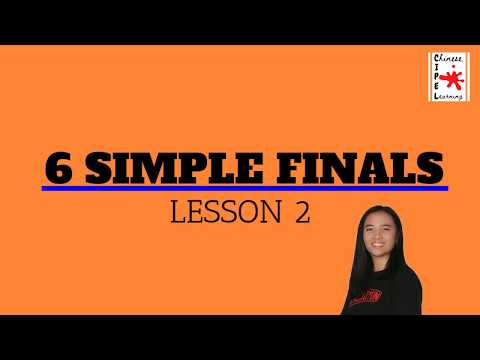 6 SIMPLE FINALS - CHINESE PINYIN [Easy Chinese Learning]