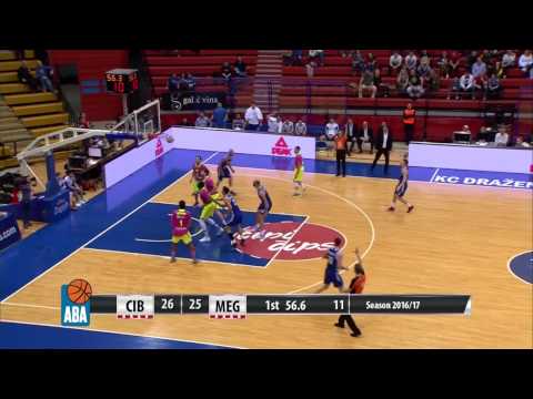ABA Liga 2016/17, Round 25 match: Cibona - Mega Leks (4.3.2017)