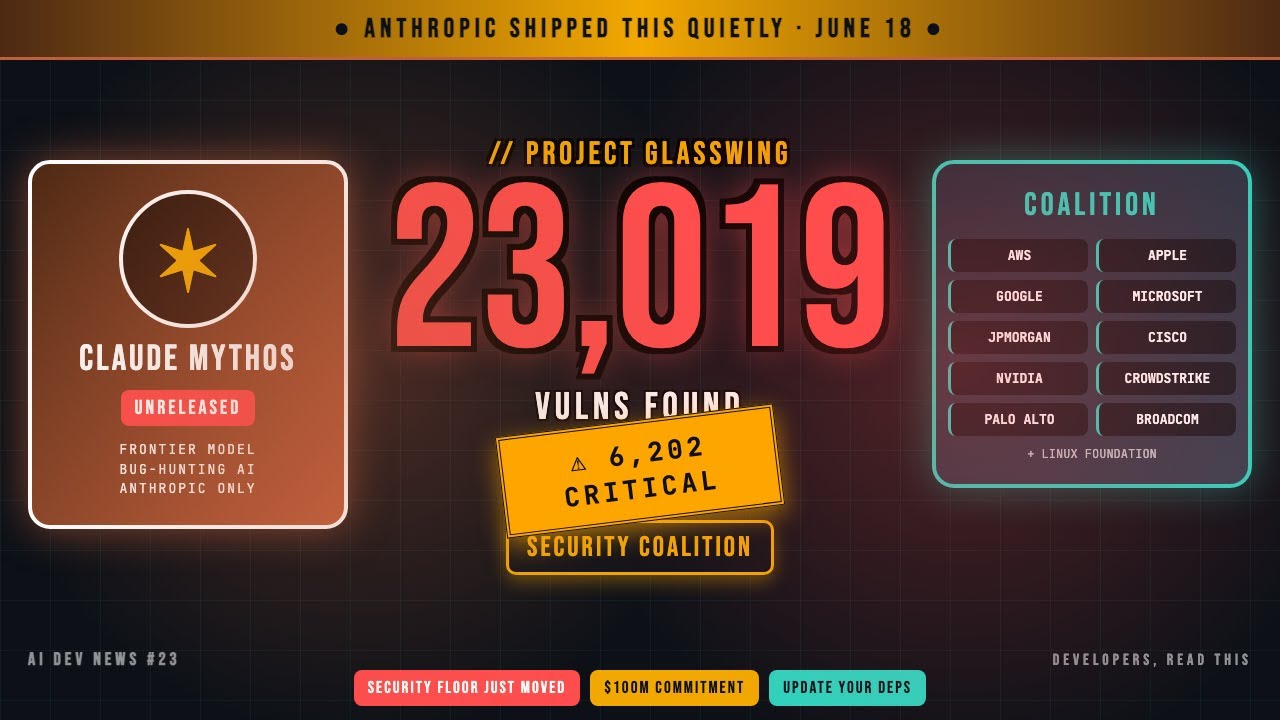 Anthropic's Secret Claude Model Just Found 23,000 Bugs (Project Glasswing)