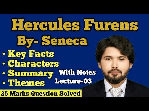 Hercules Furens By Seneca Summary | Myth of Hercules | Plot/Characters/Summary/Themes in Hindi/Urdu.