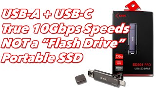 SSK SD301 Pro - 10Gbps USB A + C SSD / Flash Drive