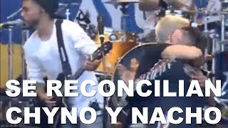 Chyno y Nacho se reconcilian en Concierto Aid Live y cantan Mi Niña Bonita