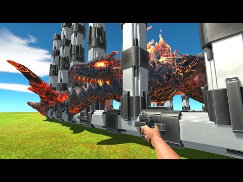 Find and Rescue Lava Dragon - Animal Revolt Battle Simulator