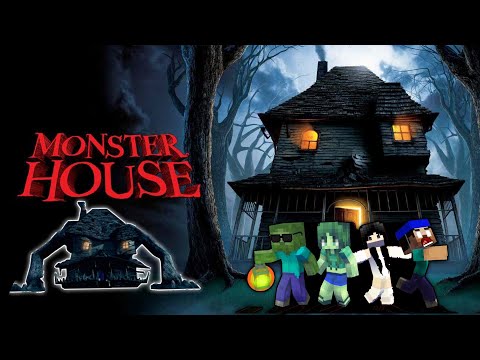 WRONG TURN MONSTER HOUSE - Monster School : Minecraft Animation